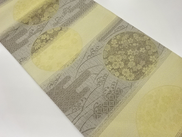 JAPANESE FUKURO OBI / WOVEN CLASSICAL PATTERN
